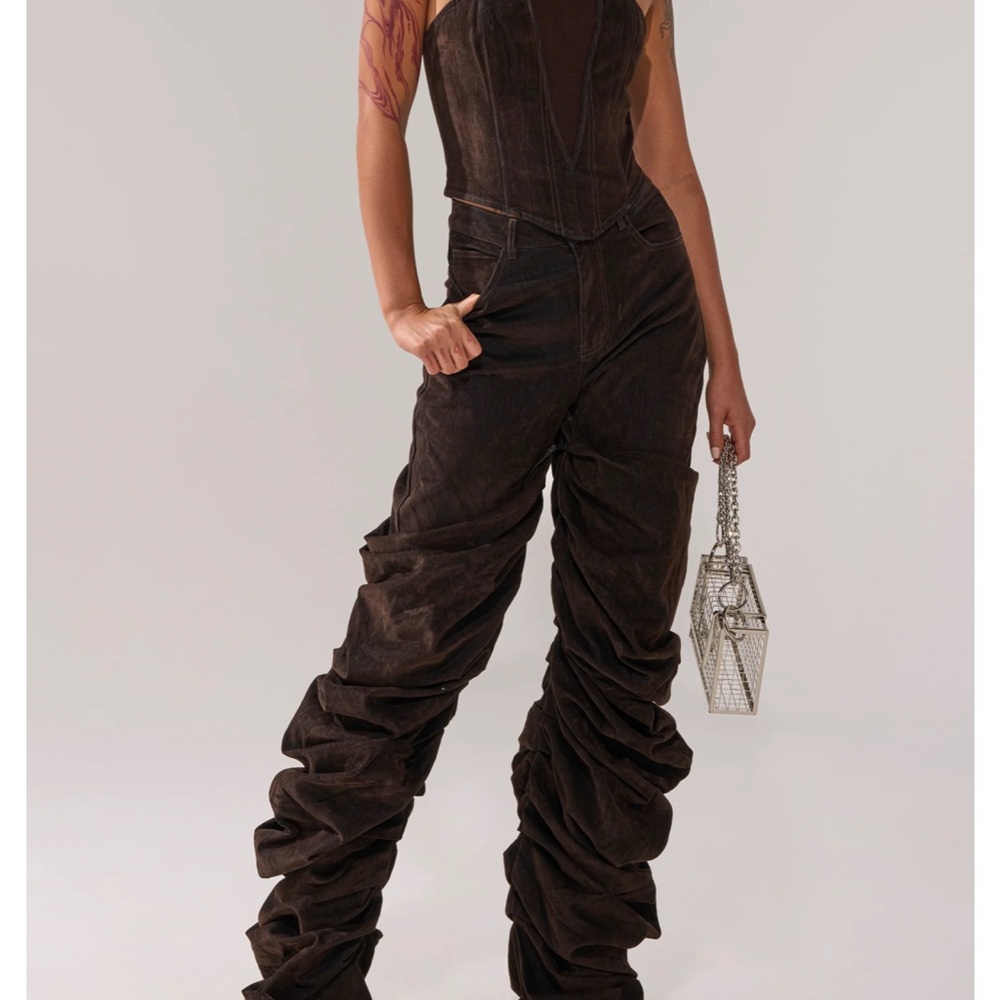 Women's Brown  unique pants